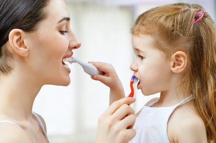 teeth brushing