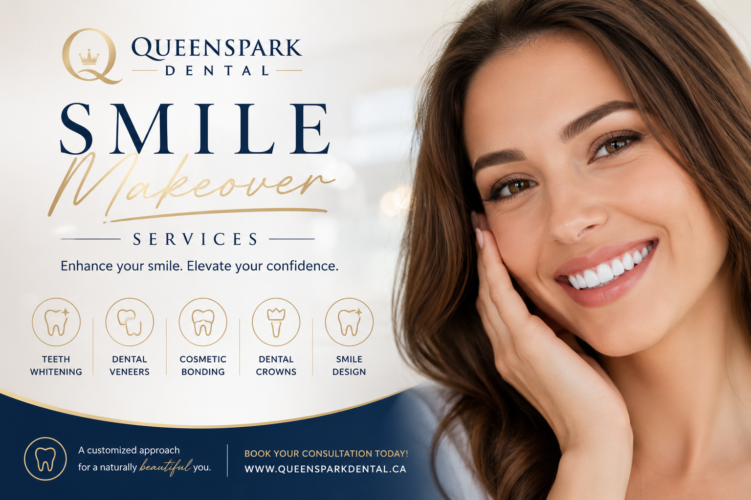 Smile makeover services at Queens Park Dental in New Westminster
