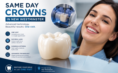 Same Day Crowns in New Westminster | Fast Smile Repair